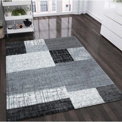 VIMODA - LivingRoom ShortPile - Schwarz/Grau/Weiß - 80 x 300 cm - Rug VIMODA - LivingRoom ShortPile - Schwarz/Grau/Weiß - 80 x 300 cm - Rug