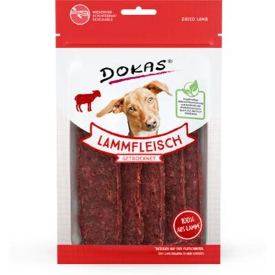 Przysmaki jagnięce Dokas - Jagnięcina, Suszona, Monoproteina Przysmaki jagnięce Dokas - Jagnięcina, Suszona, Monoproteina