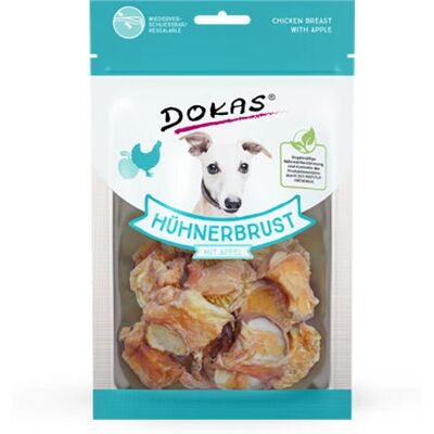 Friandises pour Chiens Dokas Poulet & Pomme - Naturel, Faible en Gras - Publicité Friandises pour Chiens Dokas Poulet & Pomme - Naturel, Faible en Gras - Publicité
