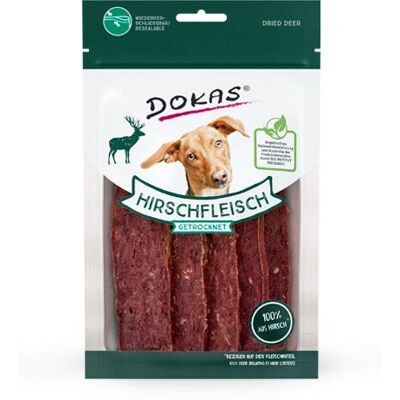 Przekąski z mięsa jelenia Dokas - 60g Przekąski z mięsa jelenia Dokas - 60g