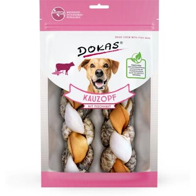 Friandises pour chiens Dokas - Peau de poisson et bœuf - Mâchouilles dentaires - Publicité Friandises pour chiens Dokas - Peau de poisson et bœuf - Mâchouilles dentaires - Publicité