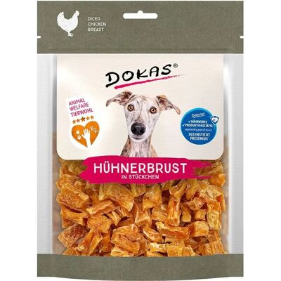 Dokas Hühnerbrust in Stücken - Hundesnack Dokas Hühnerbrust in Stücken - Hundesnack