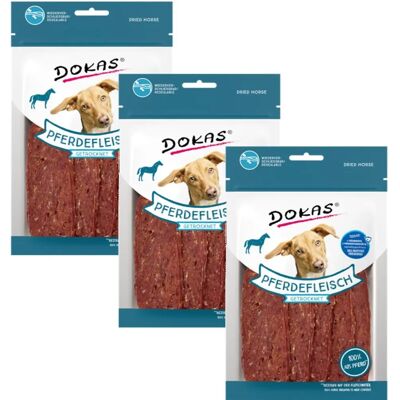 Friandises de viande de cheval Dokas - 12 x 60g Friandises de viande de cheval Dokas - 12 x 60g