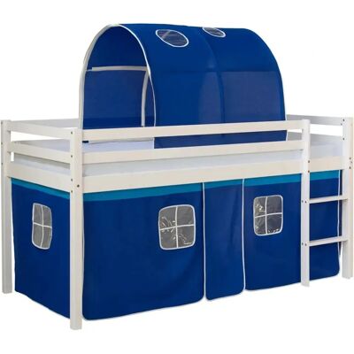 STTS - Lit enfant en mezzanine - Bleu - 90x200 - Lit - Publicité STTS - Lit enfant en mezzanine - Bleu - 90x200 - Lit - Publicité