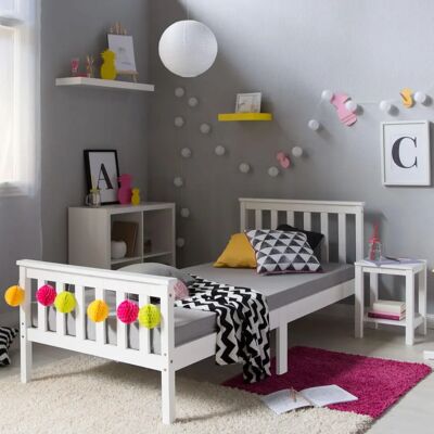 HOMESTYLE4U - Letto singolo in pino massiccio Shaker Style Daybed HOMESTYLE4U - Letto singolo in pino massiccio Shaker Style Daybed