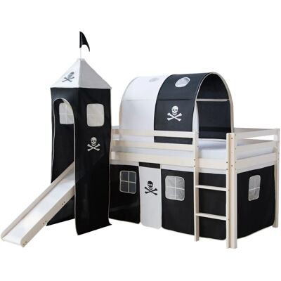 Lit Mezzanine Homestyle4u Thème Pirate - 90x200 - Publicité Lit Mezzanine Homestyle4u Thème Pirate - 90x200 - Publicité