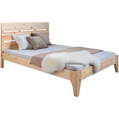 Homestyle4u Naturkiefer Doppelbett - Lattenrost - 140x200cm Homestyle4u Naturkiefer Doppelbett - Lattenrost - 140x200cm