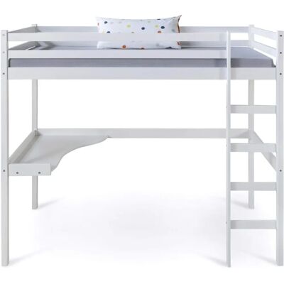 Homestyle4u Hochbett mit Schreibtisch - Kinder Kiefernholz 90x200cm Homestyle4u Hochbett mit Schreibtisch - Kinder Kiefernholz 90x200cm