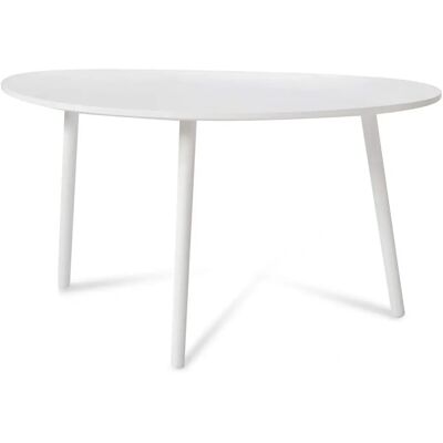 Homestyle4u Sofatisch - Nierenform - Weiß - Beistelltisch Homestyle4u Sofatisch - Nierenform - Weiß - Beistelltisch