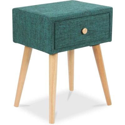 Table de nuit turquoise - Table avec tiroir - Publicité Table de nuit turquoise - Table avec tiroir - Publicité