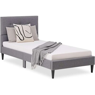 Einzelschlafzimmer - Grau - 90x200 cm - Single Bed - Gray - 90x200 cm Einzelschlafzimmer - Grau - 90x200 cm - Single Bed - Gray - 90x200 cm