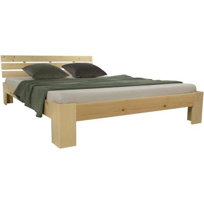 IKEA Natürliches 120x200 cm Bett mit Kopfteil - Bett IKEA Natürliches 120x200 cm Bett mit Kopfteil - Bett