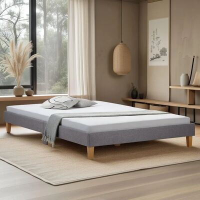 Homestyle4u - Lit avec matelas 140x200 et sommier à lattes - Publicité Homestyle4u - Lit avec matelas 140x200 et sommier à lattes - Publicité