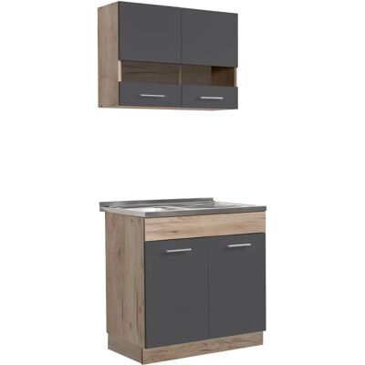 Homestyle4u Banc de Cuisine - Gris, 80cm, Hauteur Réglable - Meubles de Cuisine - Publicité Homestyle4u Banc de Cuisine - Gris, 80cm, Hauteur Réglable - Meubles de Cuisine - Publicité
