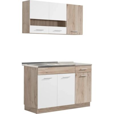 Homestyle4u - Köksbänk 120 Cm Med Skåp - Weiß - Kitchen Cabinet Homestyle4u - Köksbänk 120 Cm Med Skåp - Weiß - Kitchen Cabinet