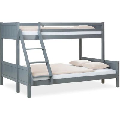 Homestyle4u Familienschlafbett - 90x200 + 140x200 - Grau Homestyle4u Familienschlafbett - 90x200 + 140x200 - Grau