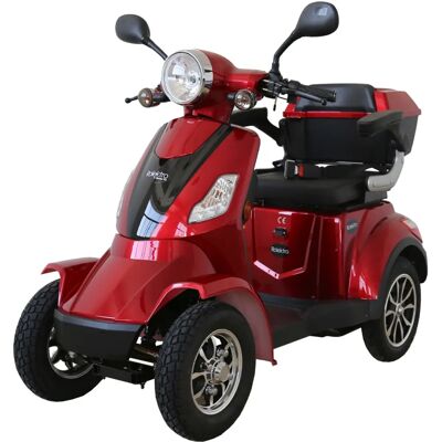 Rolektro E-Quad 25 Elektroroller - 25 km/h, 1000W, Schwarz, Rot Rolektro E-Quad 25 Elektroroller - 25 km/h, 1000W, Schwarz, Rot