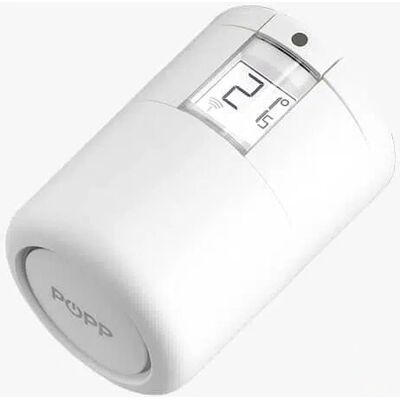 Thermostat Zigbee Blanc POPP - Vanne de radiateur - Compatible Smart Home - Publicité Thermostat Zigbee Blanc POPP - Vanne de radiateur - Compatible Smart Home - Publicité