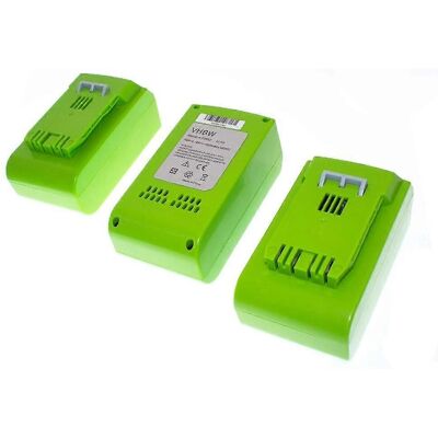 vhbw 3x Battery for Stiga & Greenworks - 24 V - 5000 mAh vhbw 3x Battery for Stiga & Greenworks - 24 V - 5000 mAh