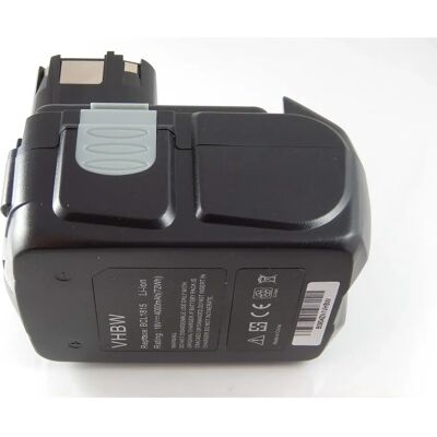 Batteria vhbw Hitachi - 4000mAh Lithium-Ion - Nera - Batteria per Attrezzi Batteria vhbw Hitachi - 4000mAh Lithium-Ion - Nera - Batteria per Attrezzi