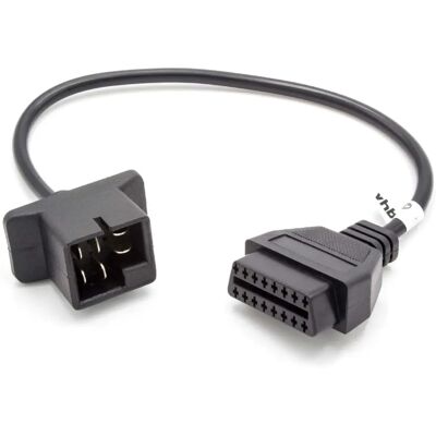 vhbw Adattatore OBD 6Pin-OBD1 a OBD2 compatibile con Chrysler, Dodge, Jeep - 16,5cm Nero vhbw Adattatore OBD 6Pin-OBD1 a OBD2 compatibile con Chrysler, Dodge, Jeep - 16,5cm Nero