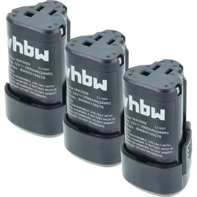 vhbw 3x Batería para Worx WX382, WX521, WX673 - Batería vhbw 3x Batería para Worx WX382, WX521, WX673 - Batería