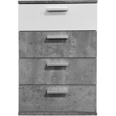 HTI-line Nina Nachtschrank - 4 Schubladen - 38x45x70 cm HTI-line Nina Nachtschrank - 4 Schubladen - 38x45x70 cm