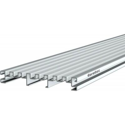 Griglia di drenaggio EUROTEC - Alluminio per spazi aperti - 21x140mm Griglia di drenaggio EUROTEC - Alluminio per spazi aperti - 21x140mm