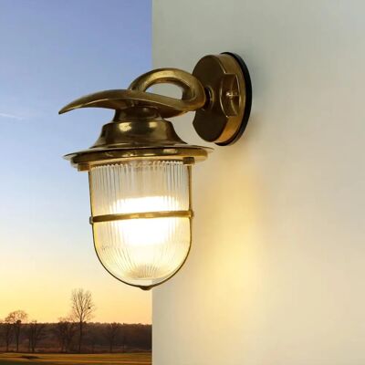 Licht-Erlebnisse Korfu Messing Wandleuchte - Außenwandleuchte Licht-Erlebnisse Korfu Messing Wandleuchte - Außenwandleuchte