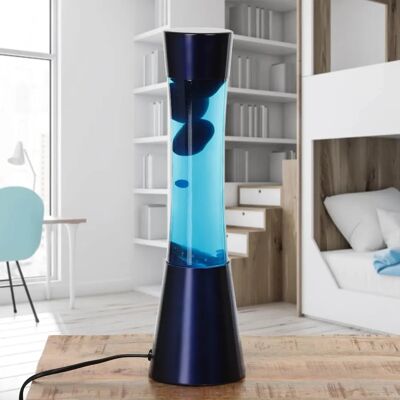 LICHT-ERLEBNISSE Ringo Lava Vintage Lampe - Lavalampe - Blau LICHT-ERLEBNISSE Ringo Lava Vintage Lampe - Lavalampe - Blau