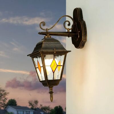 Licht-Erlebnisse Antiga de cobre para exteriores Salzburg - Luminária de parede Licht-Erlebnisse Antiga de cobre para exteriores Salzburg - Luminária de parede