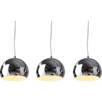 LICHT-ERLEBNISSE Fulgor - Pendelleuchte, chrom, retro Stil LICHT-ERLEBNISSE Fulgor - Pendelleuchte, chrom, retro Stil