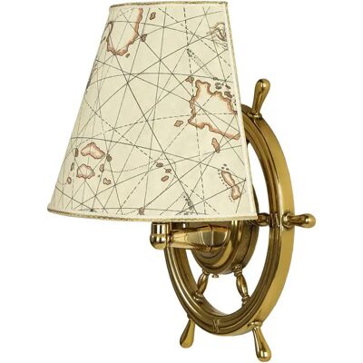 LICHT-ERLEBNISSE - Maritime Brass Wall Lamp - Polished Brass LICHT-ERLEBNISSE - Maritime Brass Wall Lamp - Polished Brass
