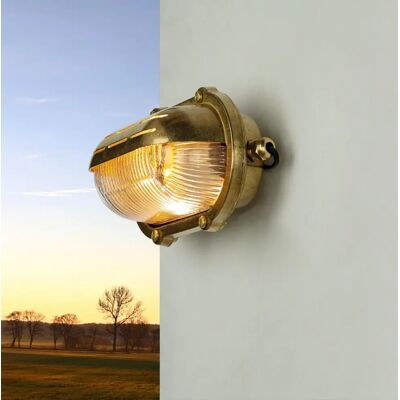 Lido - Oval - Messing - Transparent - Outdoor Wall Light Lido - Oval - Messing - Transparent - Outdoor Wall Light