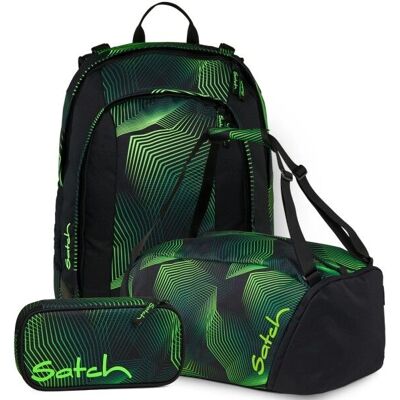 satch - Air - Seismic Green - 3-teiliges Set - Backpack satch - Air - Seismic Green - 3-teiliges Set - Backpack