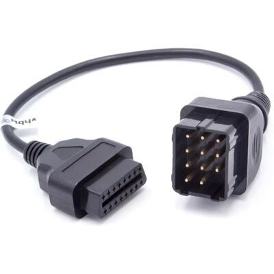 vhbw Renault OBD Adapter 11Pin-OBD2 - Black - Diagnostic Cable vhbw Renault OBD Adapter 11Pin-OBD2 - Black - Diagnostic Cable