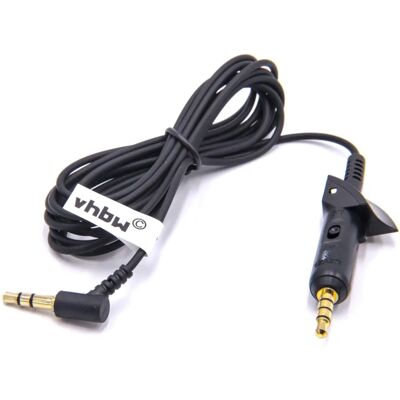 Cavo AUX audio vhbw per Bose QuietComfort QC2, QC15, 15 - 3,5 mm, 9,1 cm Nero Cavo AUX audio vhbw per Bose QuietComfort QC2, QC15, 15 - 3,5 mm, 9,1 cm Nero
