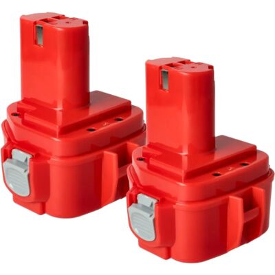 Vhbw Pack de Baterías Makita - 1500mAh NiMH, 12V - Rojo Vhbw Pack de Baterías Makita - 1500mAh NiMH, 12V - Rojo
