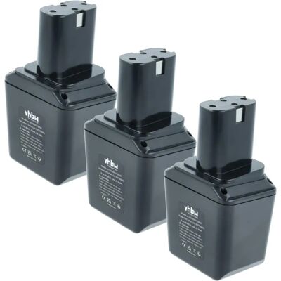 vhbw Batteria per serie Bosch GBM - 3x 3000mAh NiMH, Nero vhbw Batteria per serie Bosch GBM - 3x 3000mAh NiMH, Nero