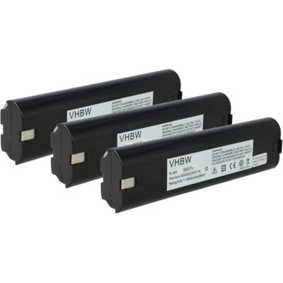 Set Batterie Makita vhbw - 3000mAh NiMH - 9,6V - Compatibile con Utensili Set Batterie Makita vhbw - 3000mAh NiMH - 9,6V - Compatibile con Utensili