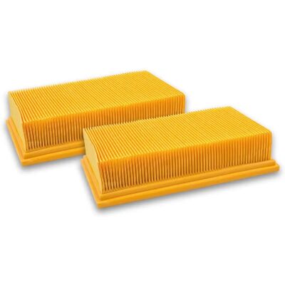 vhbw 2x Filtre plissé plat - Filtre aspirateur - Jaune - Publicité vhbw 2x Filtre plissé plat - Filtre aspirateur - Jaune - Publicité