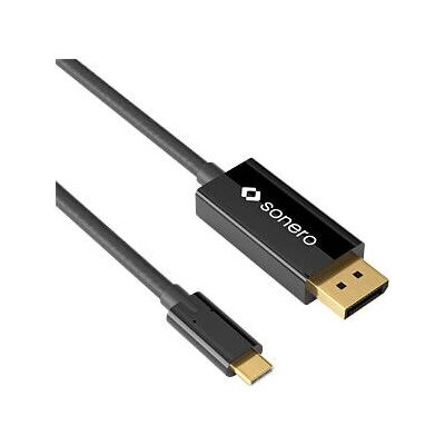 Cavo USB-C a DisplayPort Sonero - 2m, Nero, 4K60, HDR Cavo USB-C a DisplayPort Sonero - 2m, Nero, 4K60, HDR