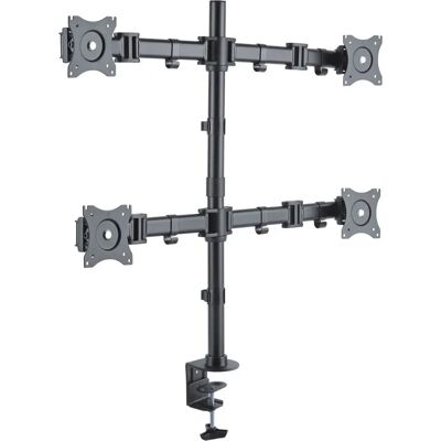 PureMounts Monitorhalterung - 4 Monitore - Schwarz PureMounts Monitorhalterung - 4 Monitore - Schwarz