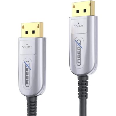 Câble DisplayPort FiberX FX-I250 8K - Noir - Publicité Câble DisplayPort FiberX FX-I250 8K - Noir - Publicité
