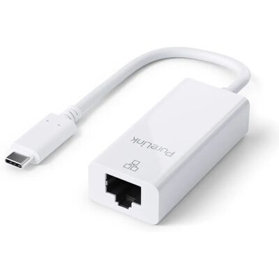 PureLink IS260 USB-C Ethernet-Adapter - 1 Gbps, Portsaver, Weiß PureLink IS260 USB-C Ethernet-Adapter - 1 Gbps, Portsaver, Weiß