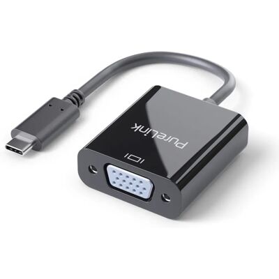 Adaptador USB-C a VGA PureLink IS221 - 1200p - Negro Adaptador USB-C a VGA PureLink IS221 - 1200p - Negro