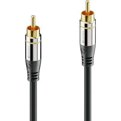 Sonero S-AC800-010 Audiokabel 1m RCA Schwarz - Audiokabel Sonero S-AC800-010 Audiokabel 1m RCA Schwarz - Audiokabel