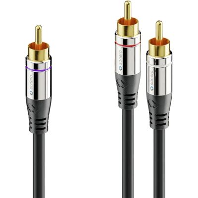 Sonero 5m Audio RCA Cable - Black Sonero 5m Audio RCA Cable - Black