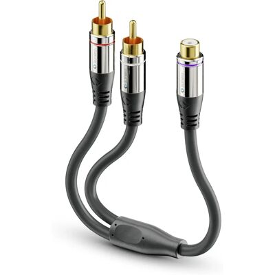 Sonero S-ACA011 Audiokabel 0,2 m RCA 2 x RCA Schwarz - Audiokabel Sonero S-ACA011 Audiokabel 0,2 m RCA 2 x RCA Schwarz - Audiokabel