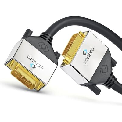 Sonero DVI-Kabel 2m Dual Link Schwarz Sonero DVI-Kabel 2m Dual Link Schwarz